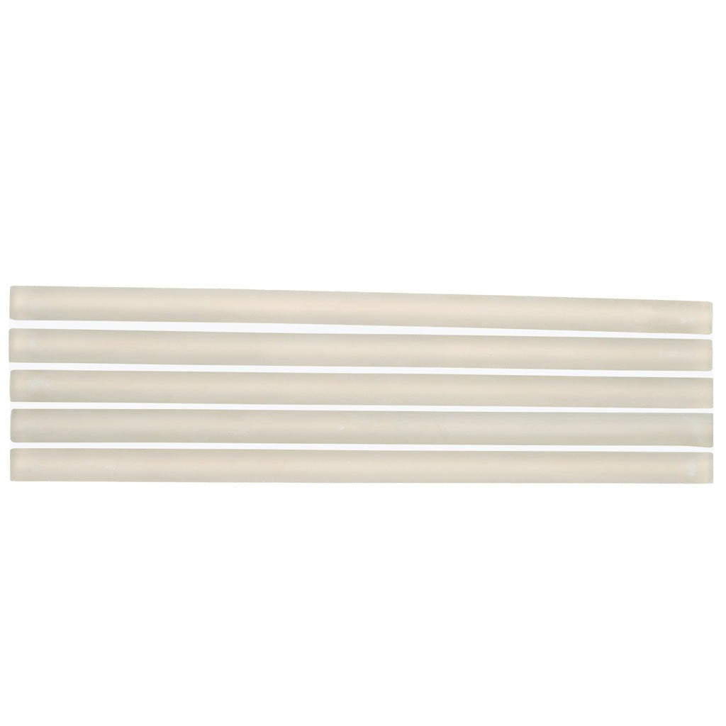 Light Gray 0.5x12 Matte Glass Pencil Tile Trim (10 pack, 0.5 sq ft/case)