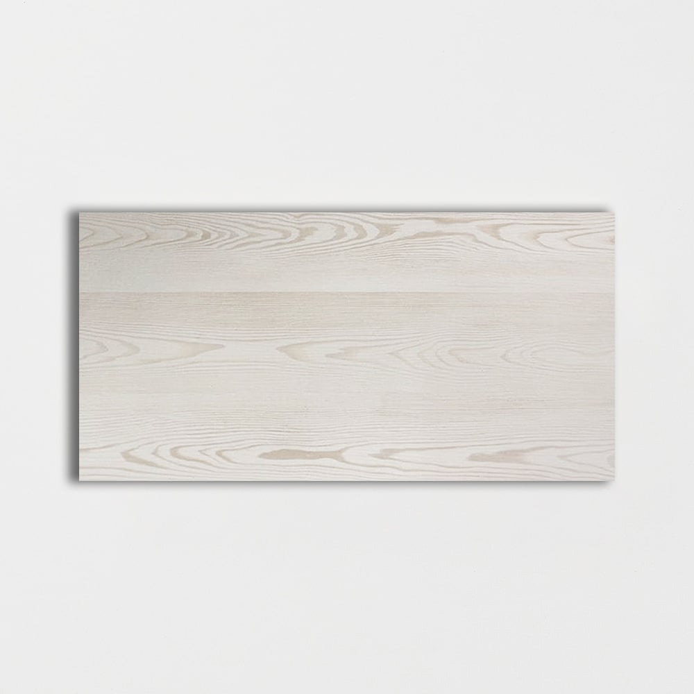Kayin White Glazed Wood Look Porcelain Tile