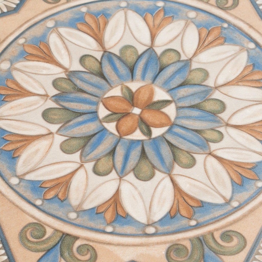Terracotta Sage Green-Blue 7x7 Matte Star Porcelain Tile (16 pack, 6.46 sq ft/case)