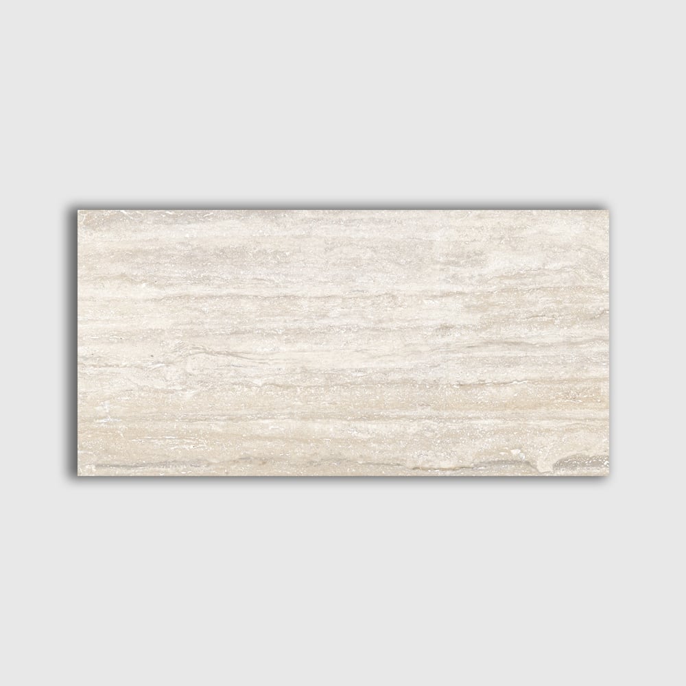 Bianco C Matte Travertine Look Porcelain Tile