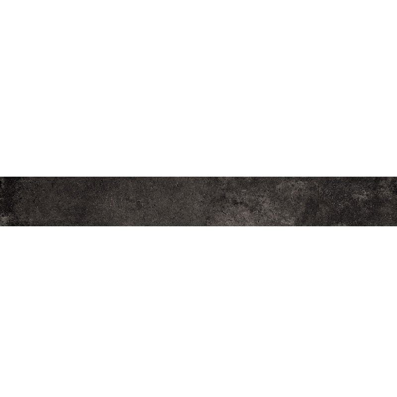 Weathered Black Matte Bullnose Concrete Look Porcelain Tile