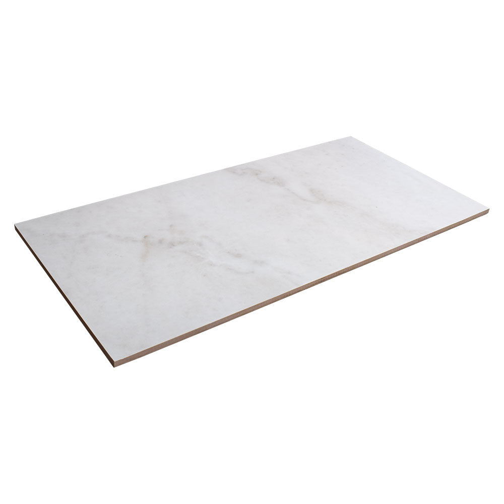 Bianco Crystal Polished Marble Look Porcelain Tile