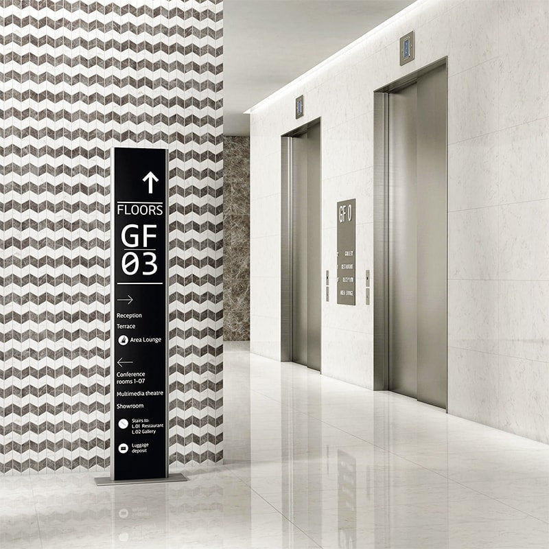 Carrara Blanco Polished Zig-zag Marble Look Porcelain Mosaic