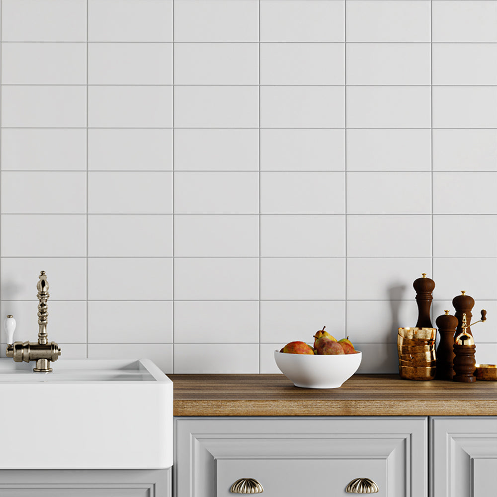 White Matte Ceramic Tile