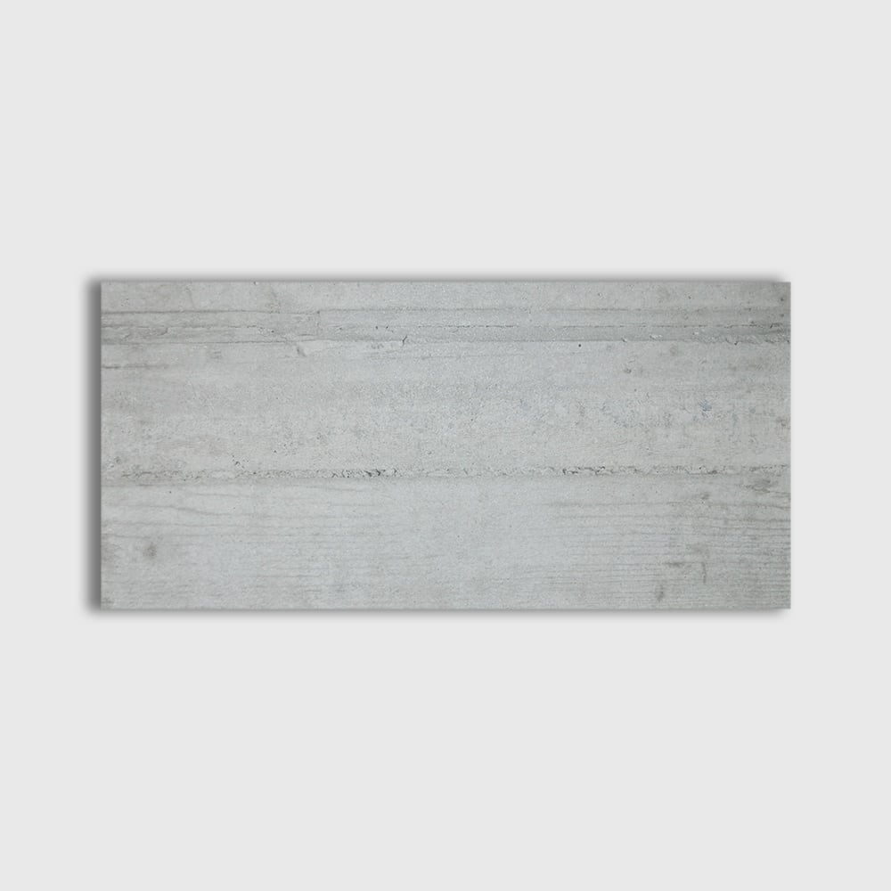 Gris Argent Glazed Wood Look Porcelain Tile