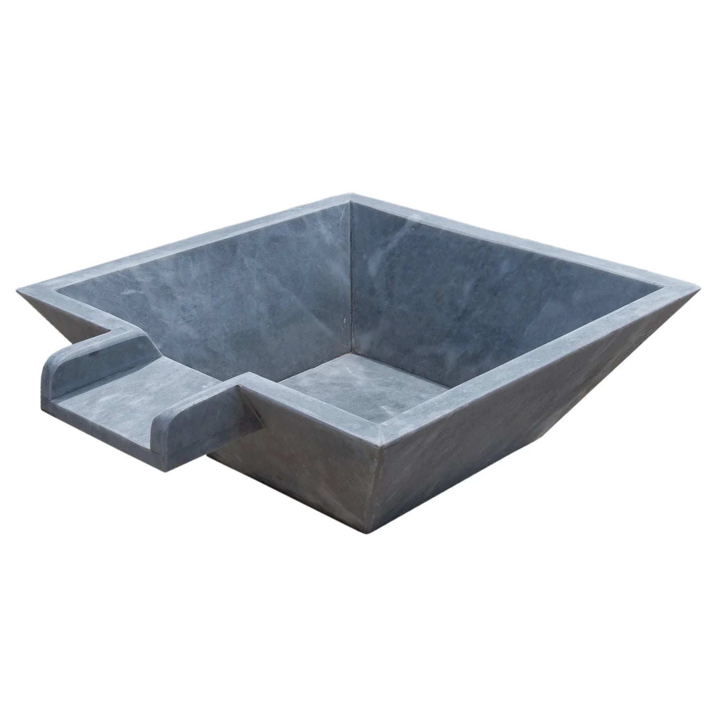 Bluestone Marble Natural Stone Pool Square Cascade Water Bowl