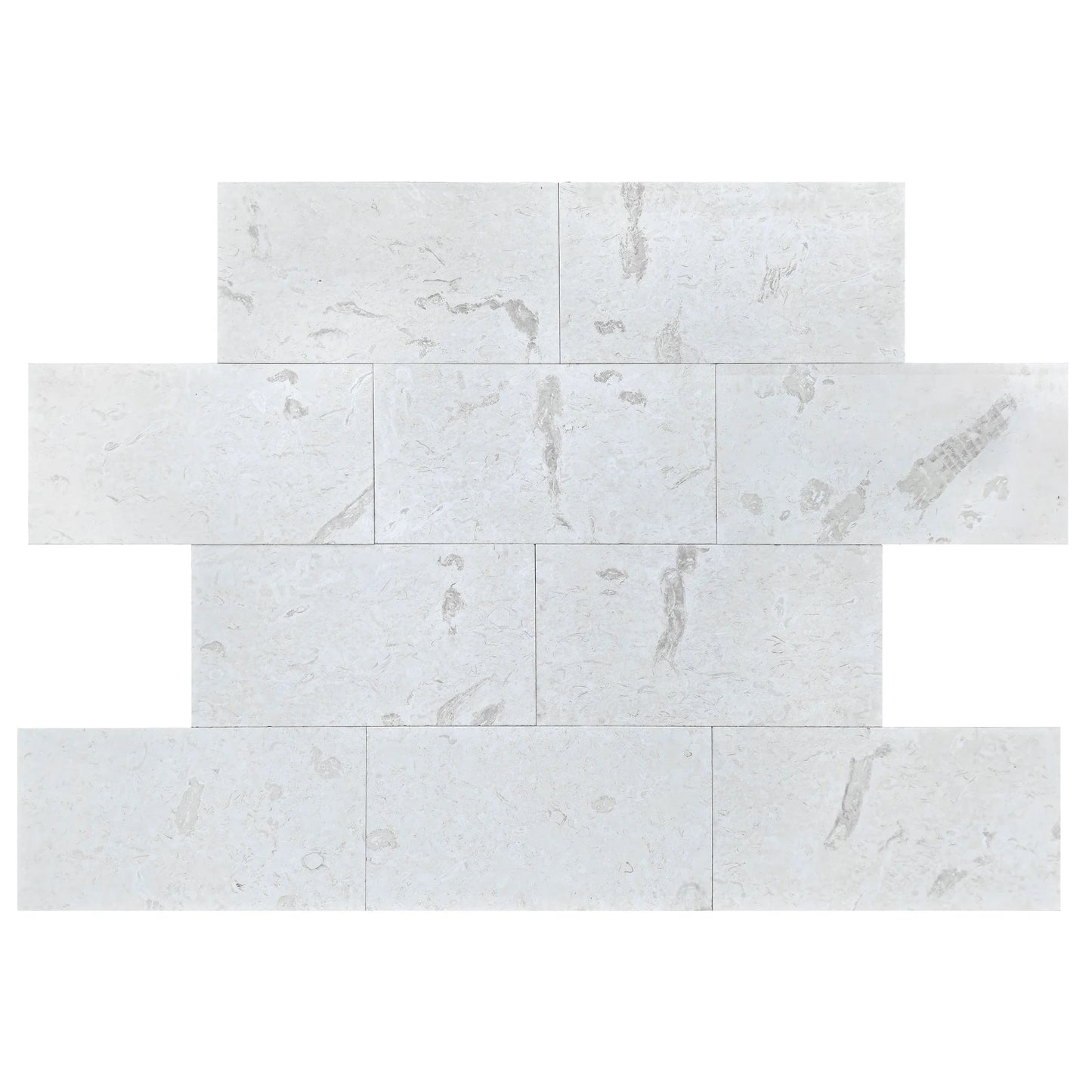 Shell Stone White Tumbled Pavers 18"x36"x1 1/4" Outdoor Garden