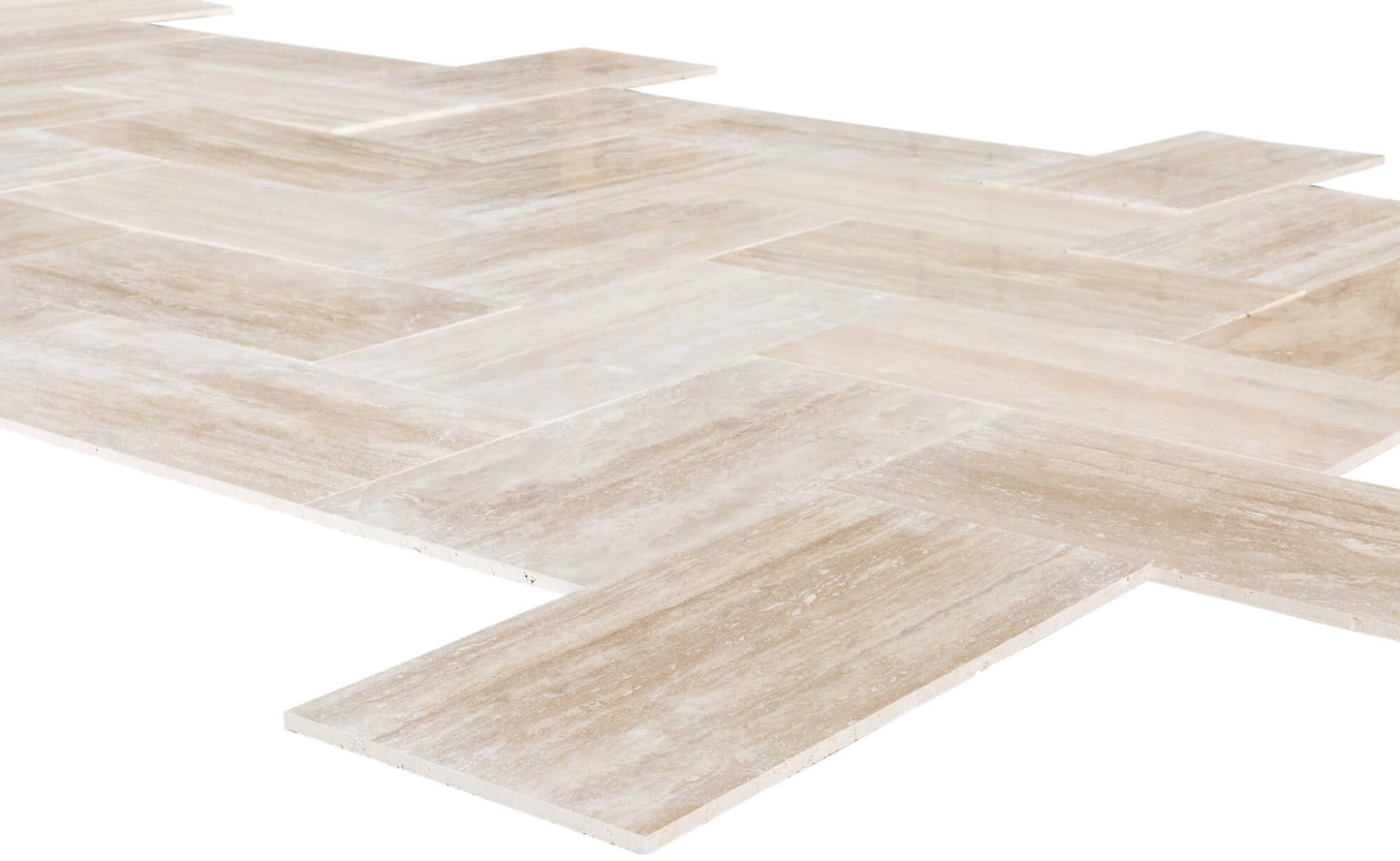Light Beige Vein Cut Travertine Tile – Polished
