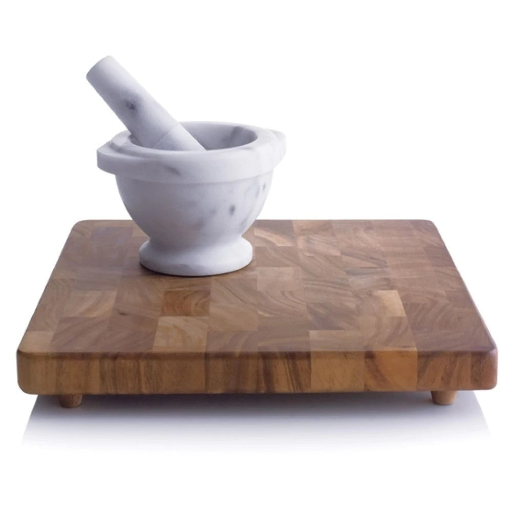 Bianco Carrara genuine white marble mortar pestle product SKU-MSBCMP5x6_2