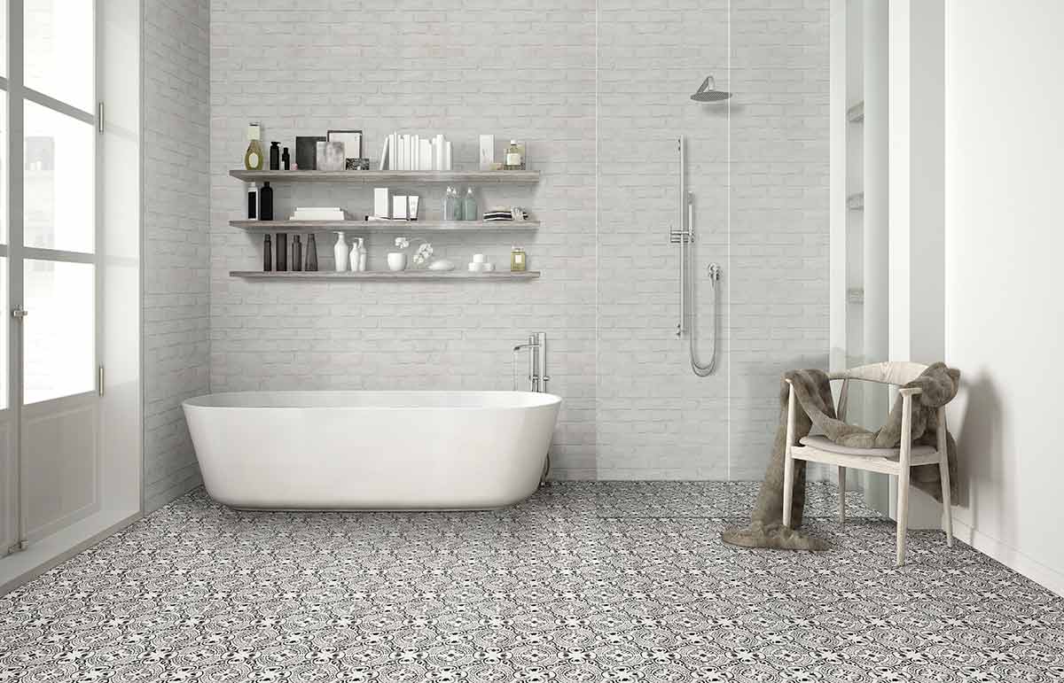 MSI Rigid Core Vinyl Flooring XL Trecento Kenzzi Taza 18"x36" - Everlife Collection