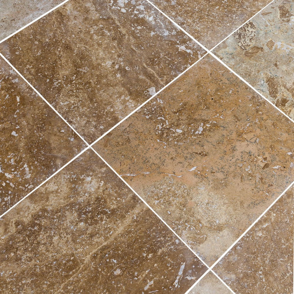 kesir noce rustic travertine tile honed and filled 18x18 SKU-10074422 close view