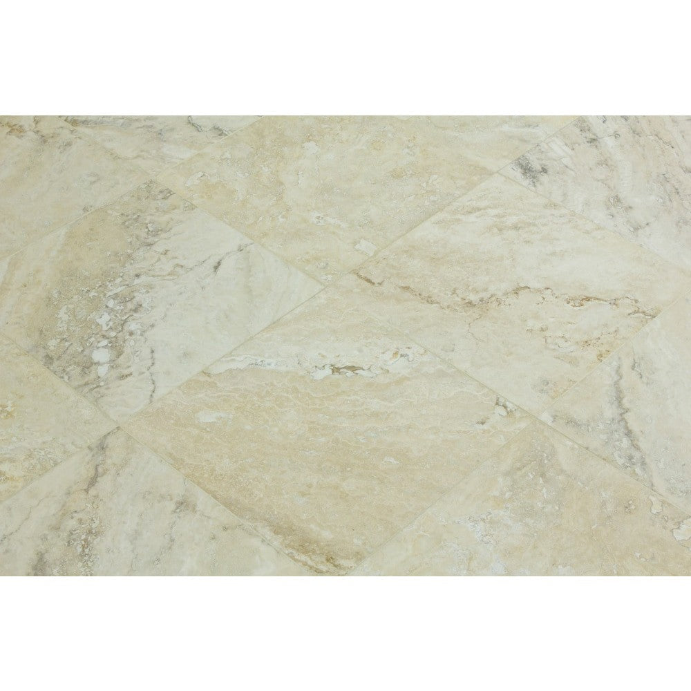 Philadelphia travertine tile surface honed filled size 18"x18" SKU-10075596 Angle shot of the product..