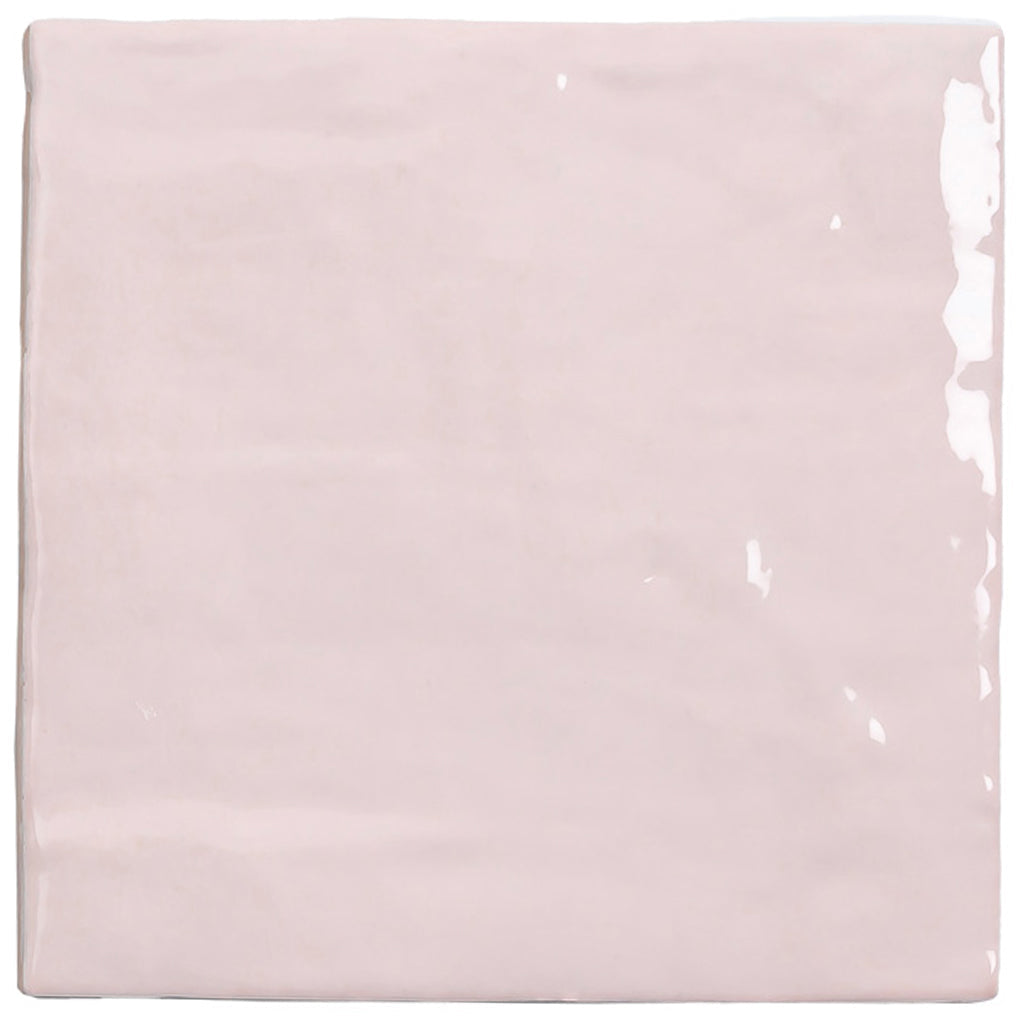 Soft Pink 5x5 Glossy Subway Ceramic Tile (57 pack, 10.76 sq ft/case) - Sample