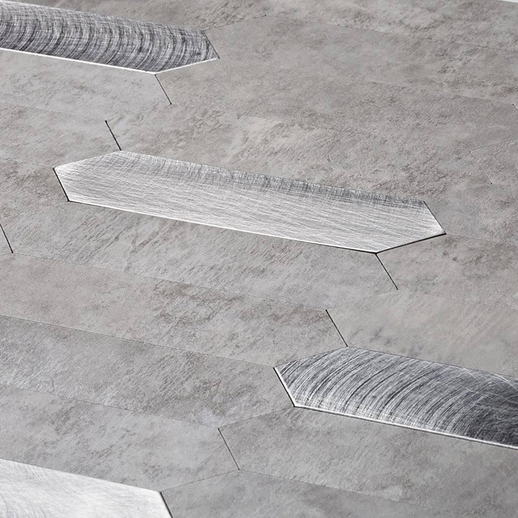 Gray 12x12 Honed Brick PVC Peel & Stick Tile (10 pack, 10 sq ft/case) - Sample
