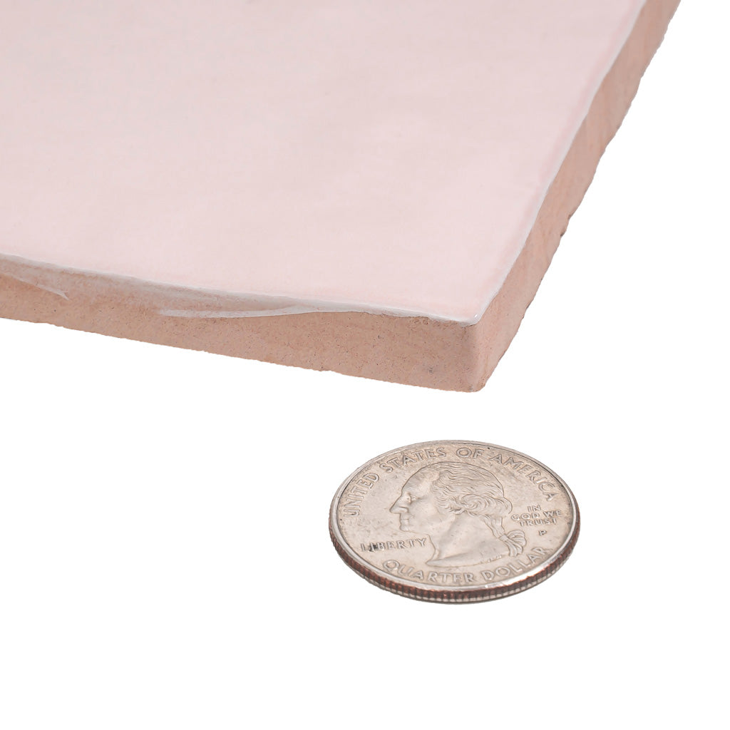 Soft Pink 5x5 Glossy Subway Ceramic Tile (57 pack, 10.76 sq ft/case)