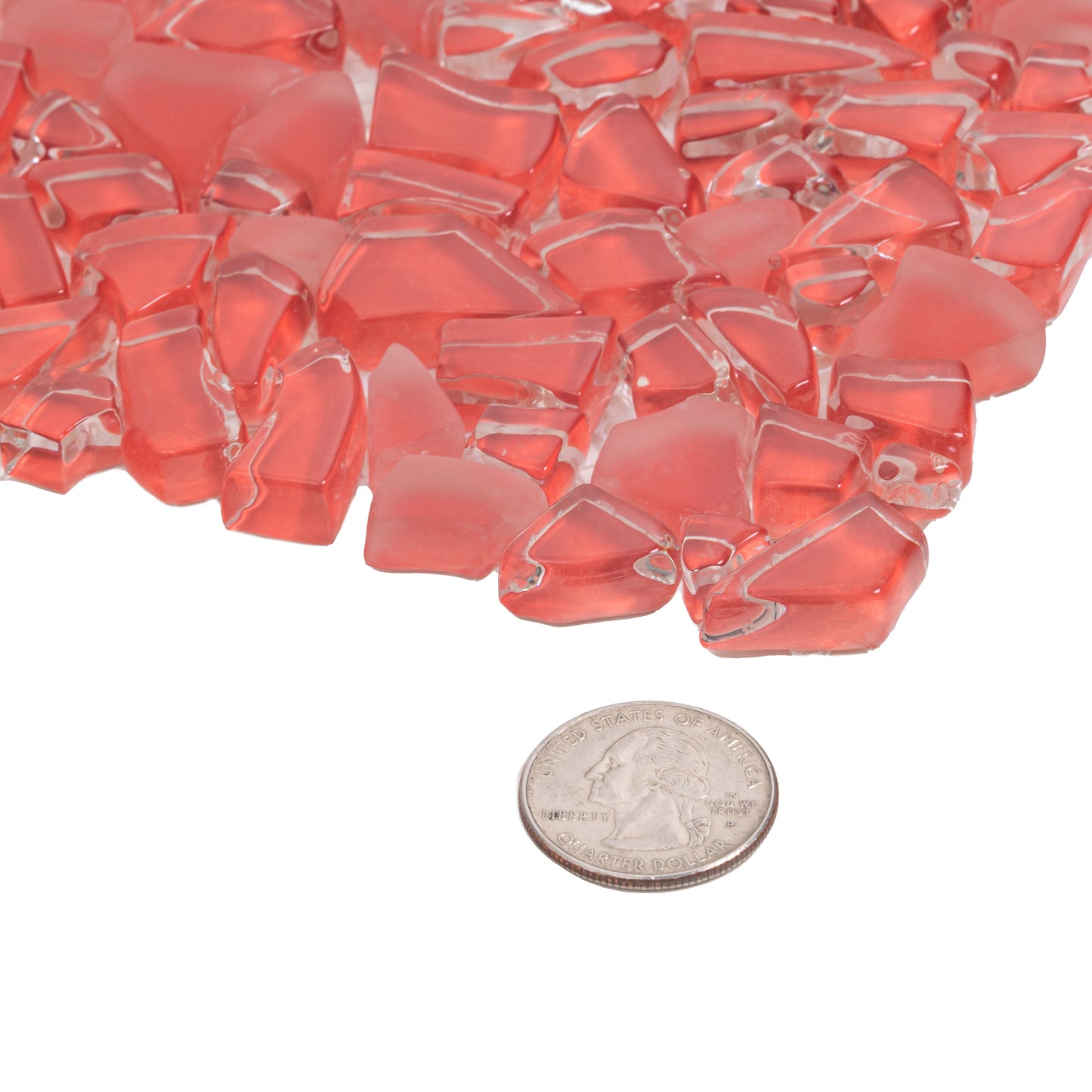 Red 11x11 Glossy Matte Multi-shaped Glass Mosaic Tile (5 pack, 4.36 sq ft/case)