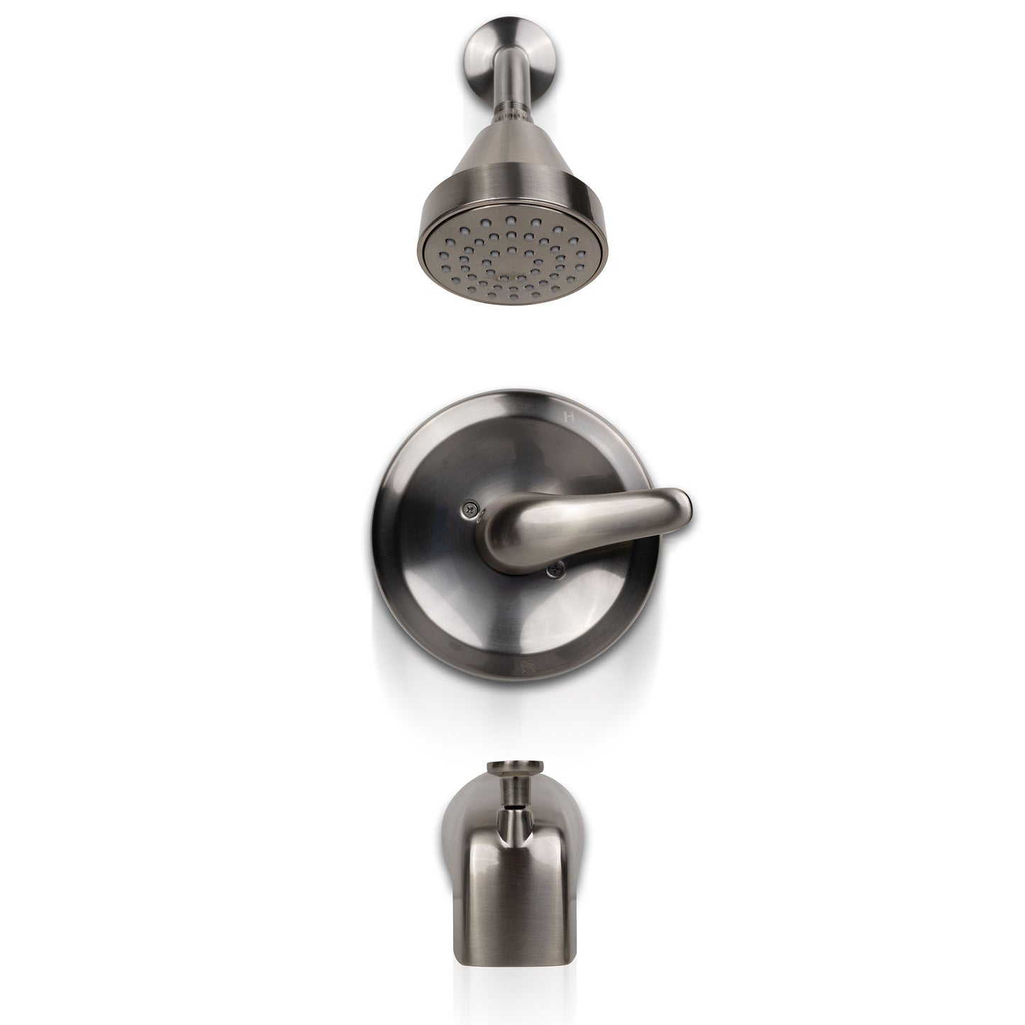 MSI 1-HANDLE 1-SPRAY TUB AND SHOWER FAUCET WITH PRESSURE BALANCE VALVE - 608 NICKEL BRUSHED