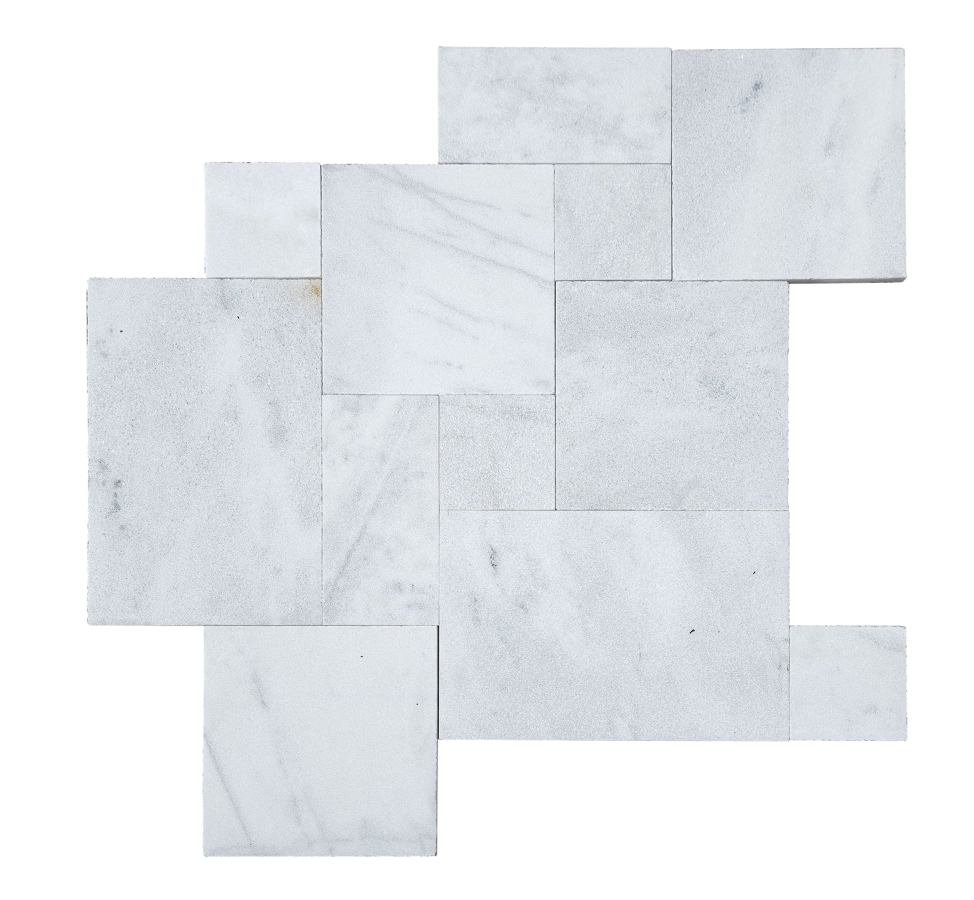 Turkish Carrara White Marble Sand-Blasted Pavers