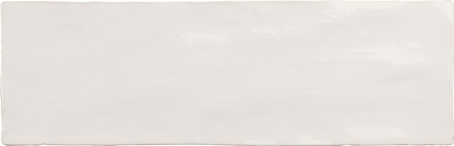 White 2.5x8 Glossy Subway Ceramic Tile (38 pack, 5.38 sq ft/case) - Sample