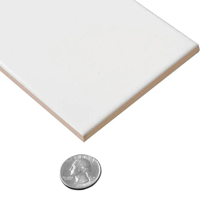 White 4x12 Matte Ceramic Subway Tile (34 pack, 10.4 sq ft/case)