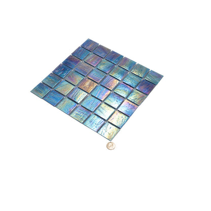 Midnight Blue 12x12 Glossy Uniform square Glass Mosaic Tile (10 pack, 10 sq ft/case)
