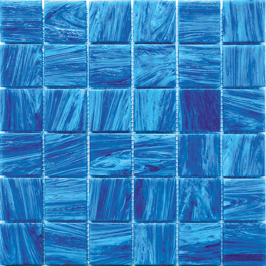 Ultrmarine Blue 12x12 Glossy Uniform square Glass Mosaic Tile (10 pack, 10 sq ft/case)