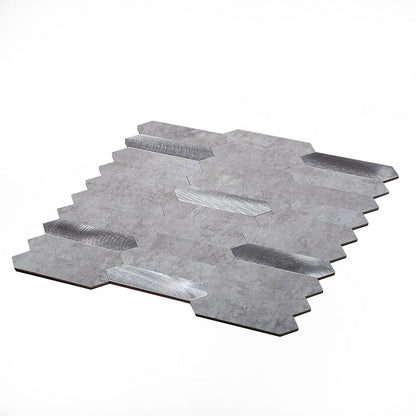 Gray 12x12 Honed Brick PVC Peel & Stick Tile (10 pack, 10 sq ft/case)