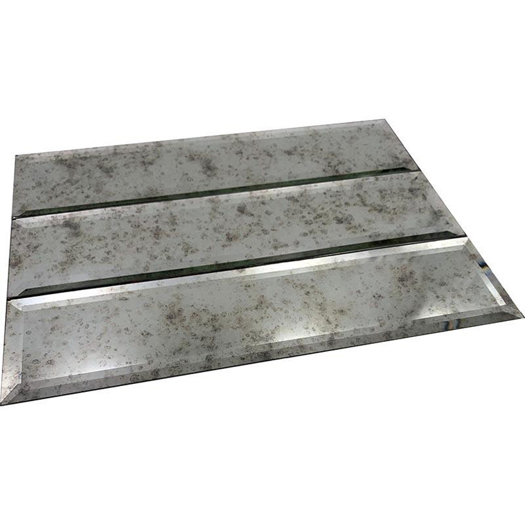 Antique Mirror Glossy and Beveled Glass Subway Tile (20 pack, 5 sq ft/case)