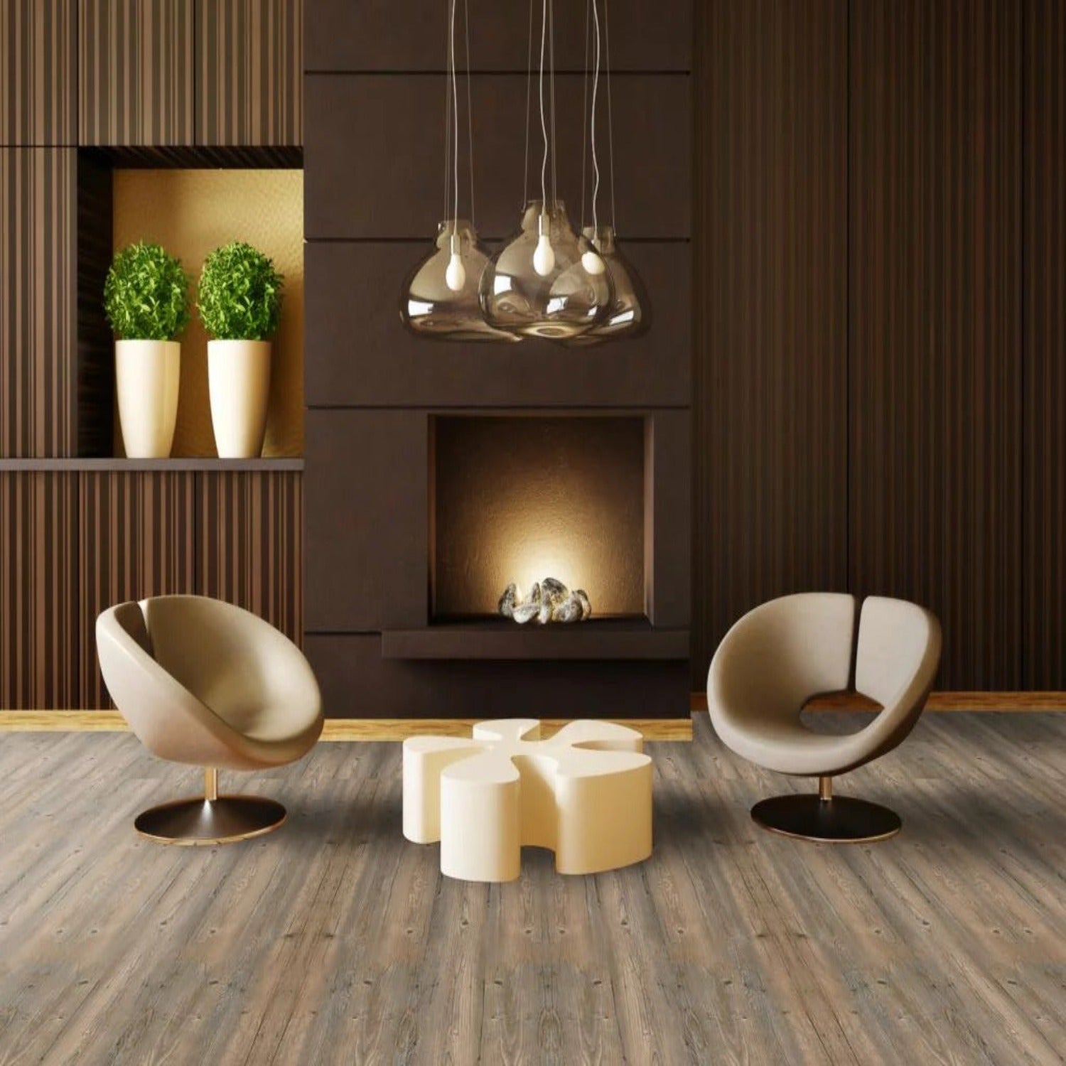 Edulis 22mil Heavy Duty Wear Layer SPC Vinyl Rigid Core 5.08mm Thick, 1mm IXPE Sound P - Pine Collection sitting view
