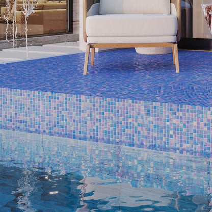 Royal Blue 12x12 Uniform Square Glossy Glass Mosaic Tile (20 pack, 20 sq ft/case)