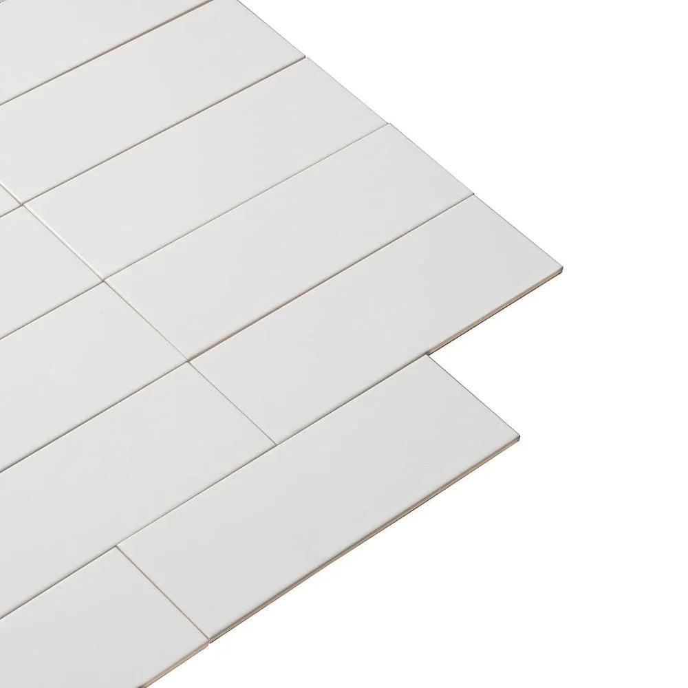 White 4x12 Polished Ceramic Subway Tile (34 pack, 10.4 sq ft/case)