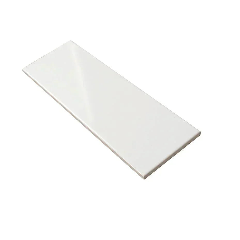 White 4x12 Polished Ceramic Subway Tile (34 pack, 10.4 sq ft/case) - Sample