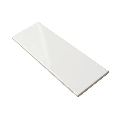 White 4x12 Polished Ceramic Subway Tile (34 pack, 10.4 sq ft/case) - Sample
