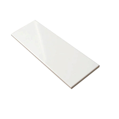 White 4x12 Matte Ceramic Subway Tile (34 pack, 10.4 sq ft/case)