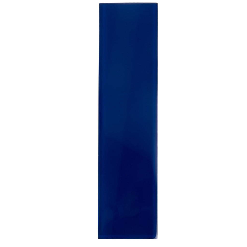Cobalt Blue 4x16 Glossy Subway Glass Tile (12 pack, 5.33 sq ft/case)