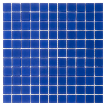 Cobalt Blue 12x12 Matte Square Glass Mosaic Tile (10 pack, 9.67 sq ft/case) - Sample