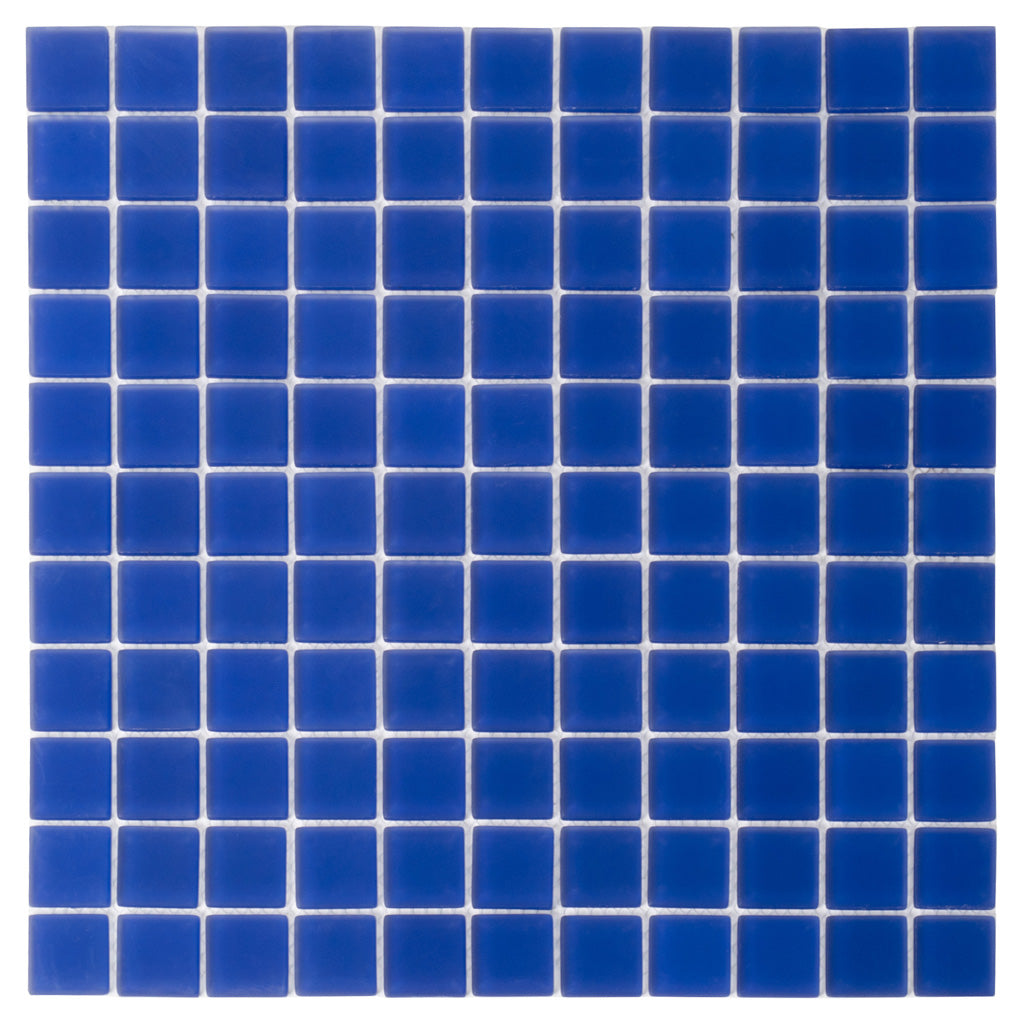 Cobalt Blue 12x12 Matte Square Glass Mosaic Tile (10 pack, 9.67 sq ft/case)
