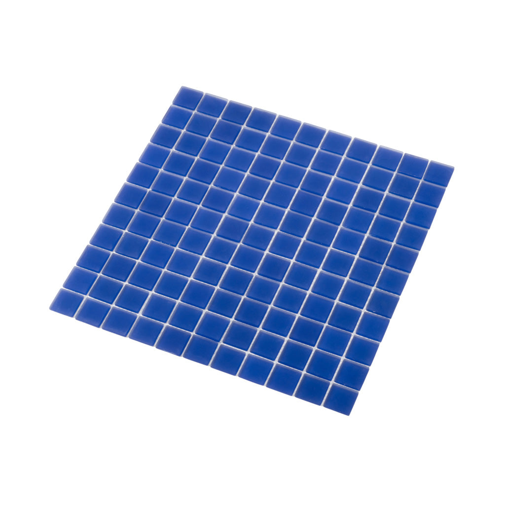 Cobalt Blue 12x12 Matte Square Glass Mosaic Tile (10 pack, 9.67 sq ft/case)