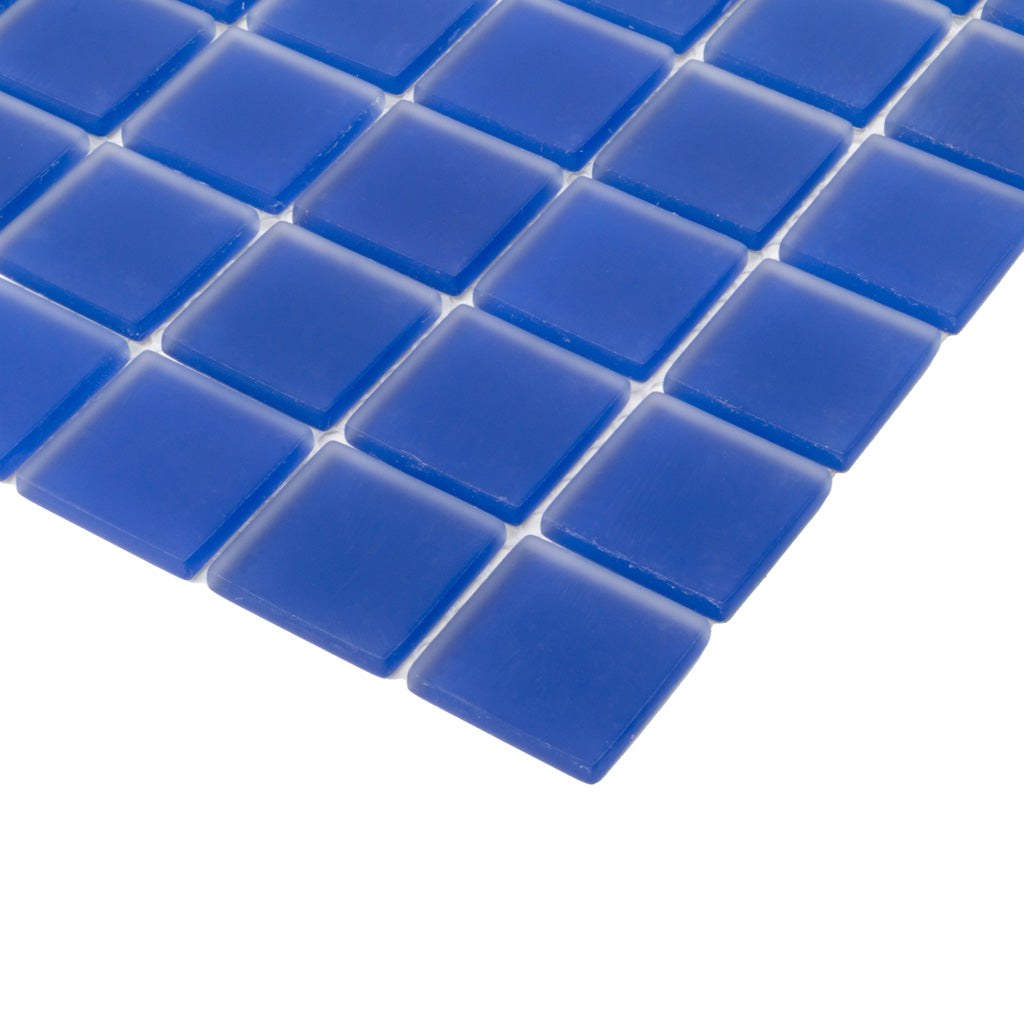 Cobalt Blue 12x12 Matte Square Glass Mosaic Tile (10 pack, 9.67 sq ft/case)