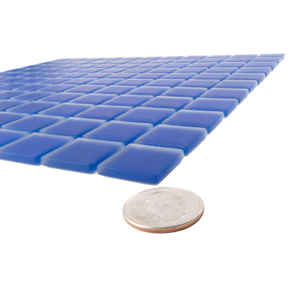 Cobalt Blue 12x12 Matte Square Glass Mosaic Tile (10 pack, 9.67 sq ft/case)