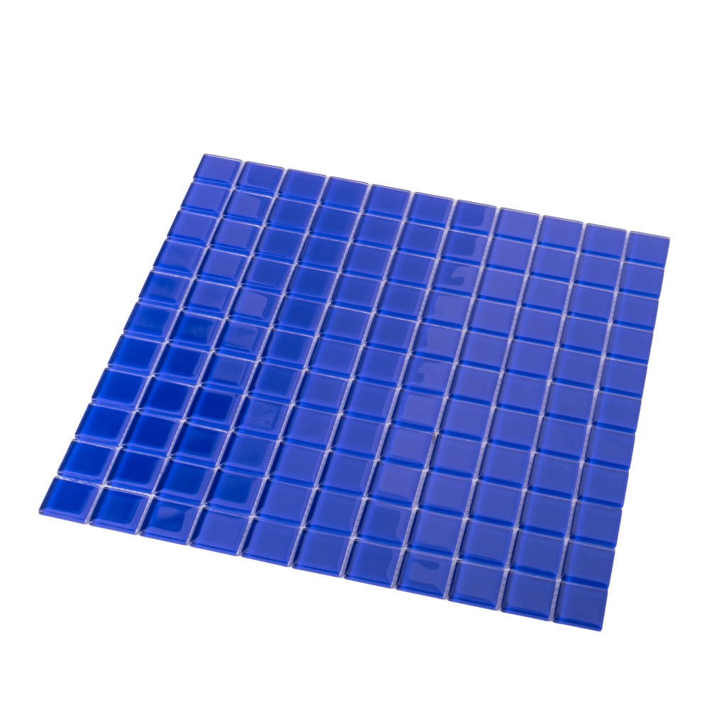 Cobalt Blue 12x12 Glossy Square Glass Mosaic Tile (10 pack, 9.67 sq ft/case)