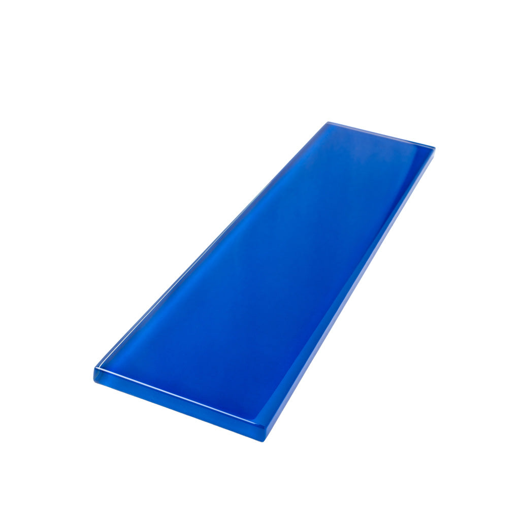 Cobalt Blue 3x12 Glossy Subway Glass Tile (20 pack, 5 sq ft/case) - Sample