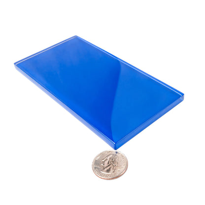 Cobalt Blue 3x6 Glossy Subway Glass Tile (40 pack, 5 sq ft/case) - Sample