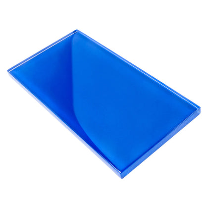 Cobalt Blue 3x6 Glossy Subway Glass Tile (40 pack, 5 sq ft/case) - Sample