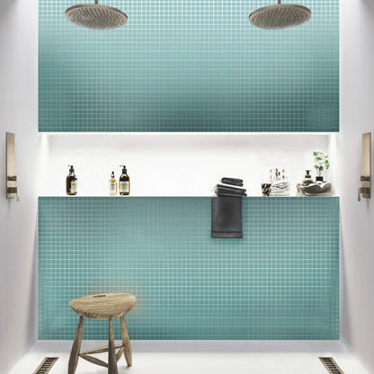 Sky Blue 12x12 Matte Square Glass Mosaic Tile (10 pack, 9.67 sq ft/case)