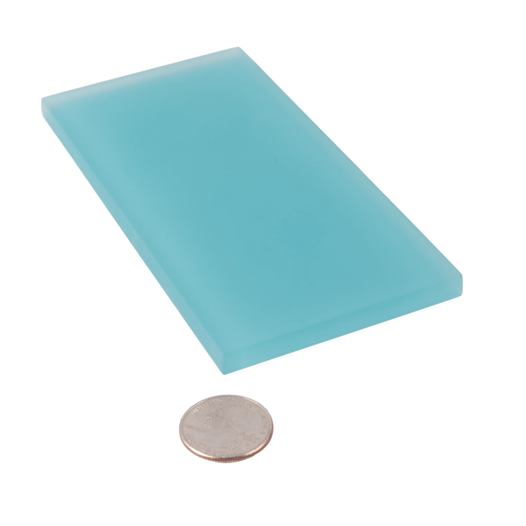 Sky Blue 3x6 Matte Subway Glass Tile (40 pack, 5 sq ft/case) - Sample