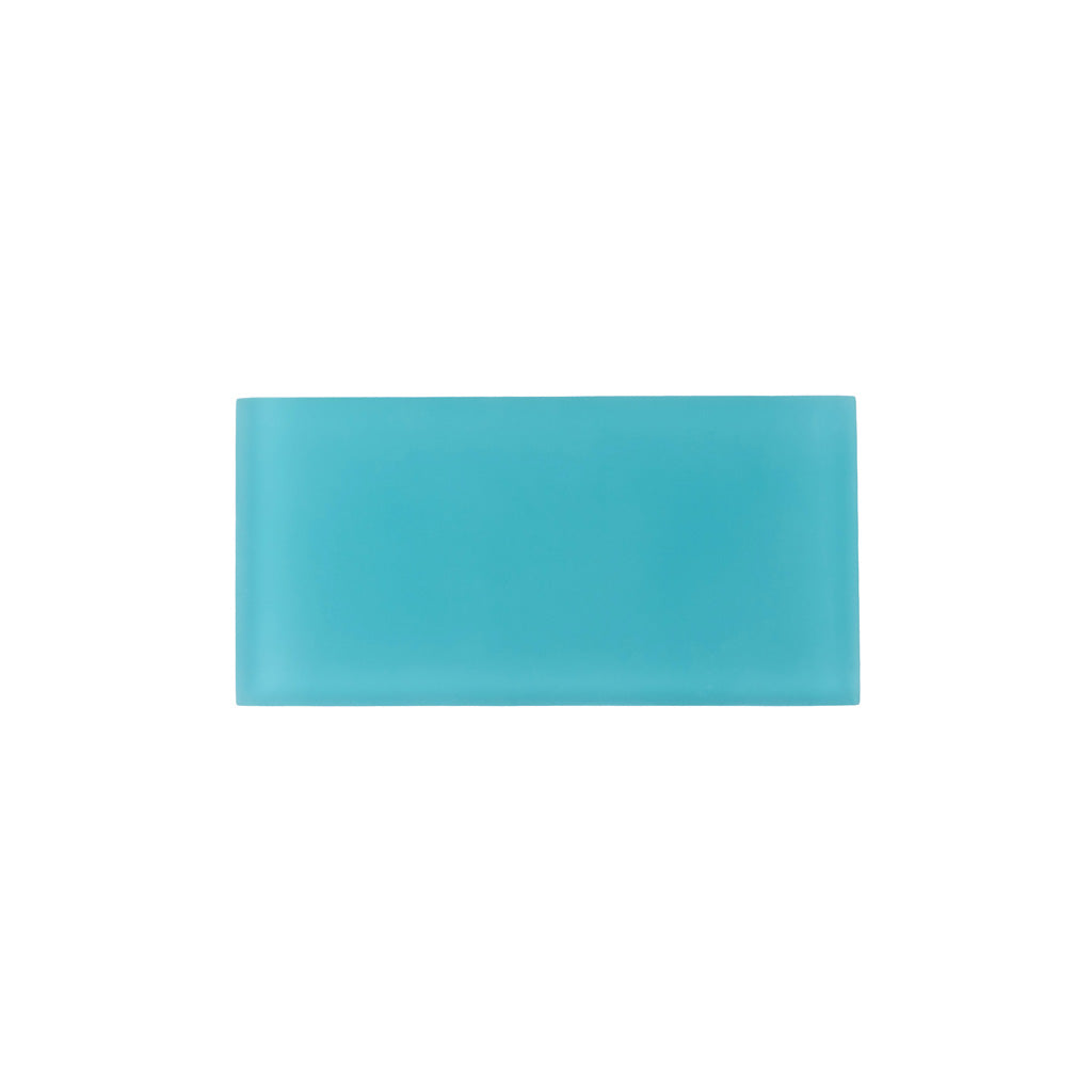 Sky Blue 3x6 Matte Subway Glass Tile (40 pack, 5 sq ft/case) - Sample