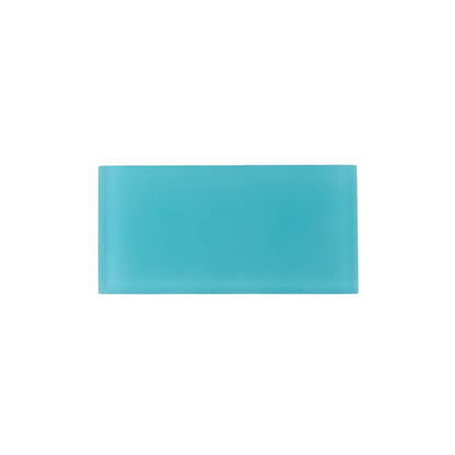 Sky Blue 3x6 Matte Subway Glass Tile (40 pack, 5 sq ft/case) - Sample
