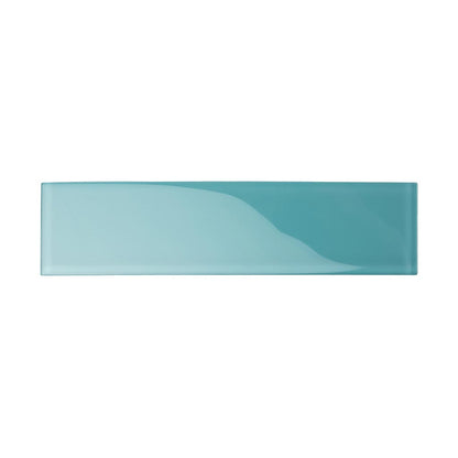 Sky Blue 3x12 Glossy Subway Glass Tile (20 pack, 5 sq ft/case)