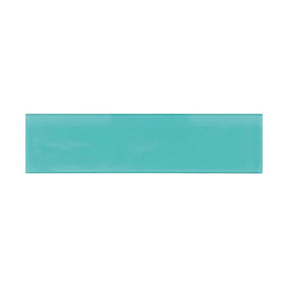 Sky Blue 4x16 Glossy Subway Glass Tile (12 pack, 5.33 sq ft/case) - Sample